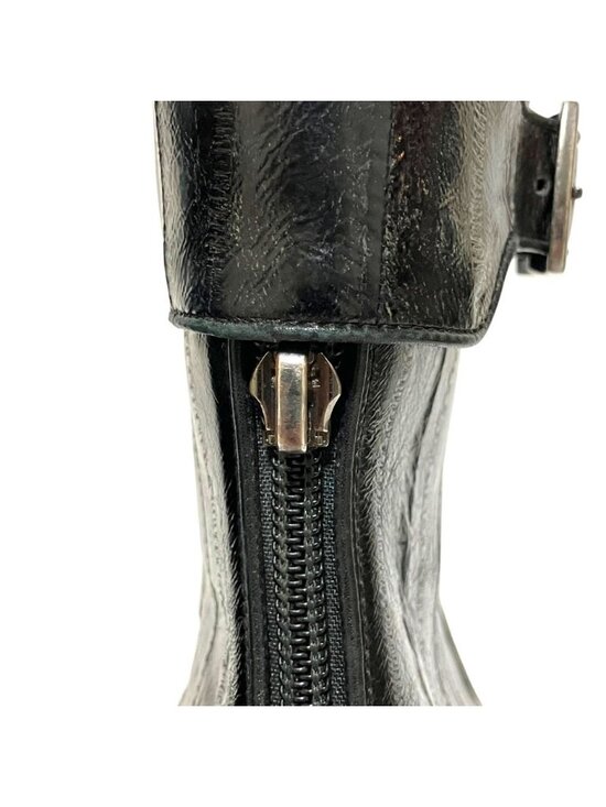 Saint Laurent Paris Miles Ankle Boots Leather Short 43 Black main image 8